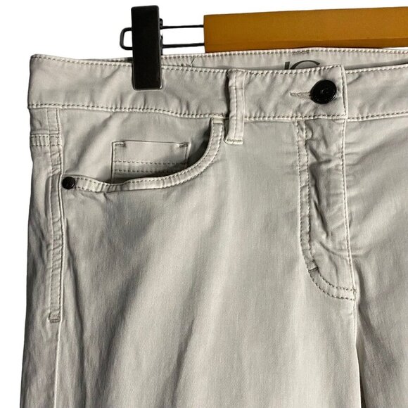 Luisa Cerano Women's Cement Frayed Hem Ankle Pants - Picture 4 of 12